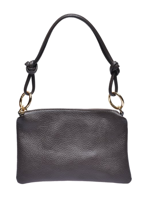 Anna Luchini Chestnut Brown Cowhide Leather Bag - Image 1