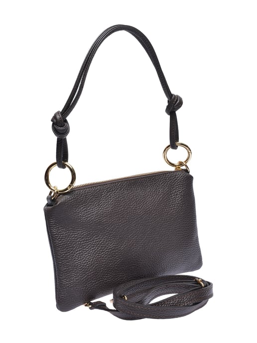 Anna Luchini Chestnut Brown Cowhide Leather Bag - Image 2