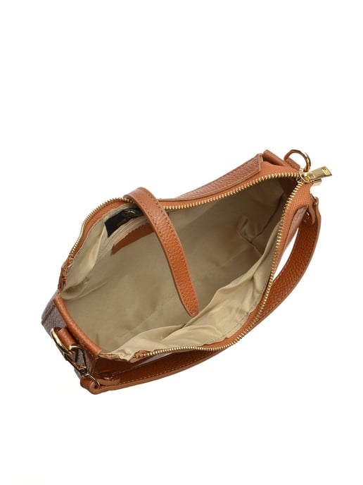 Roberta M Brown Cowhide Leather Bag - Image 4