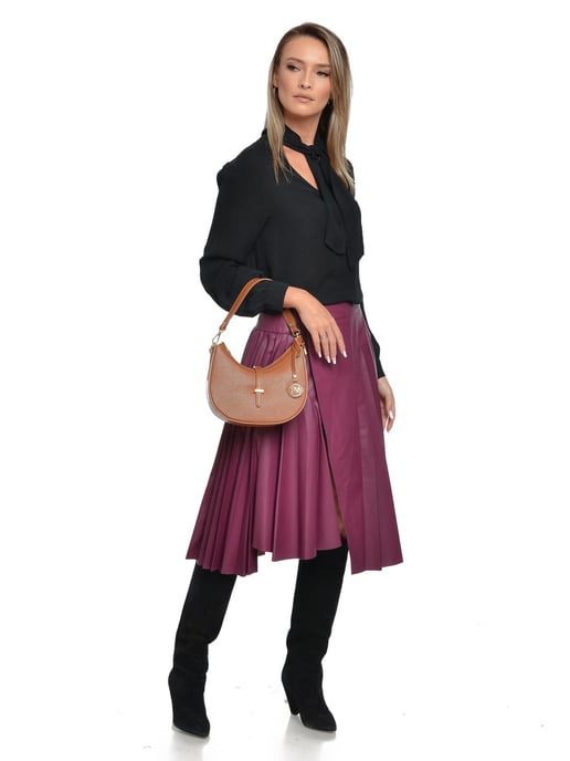 Roberta M Brown Cowhide Leather Bag - Image 5