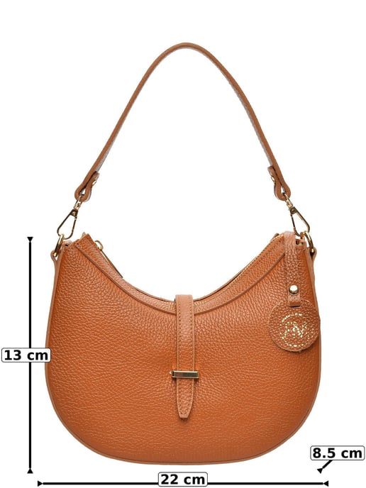 Roberta M Brown Cowhide Leather Bag - Image 6