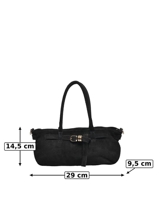 Luisa Vannini ZWART Rundleer Tas - Image 5