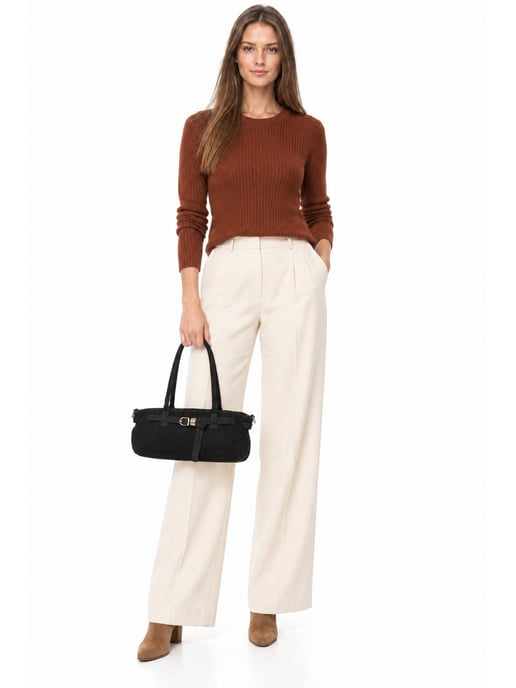 Luisa Vannini ZWART Rundleer Tas - Image 6