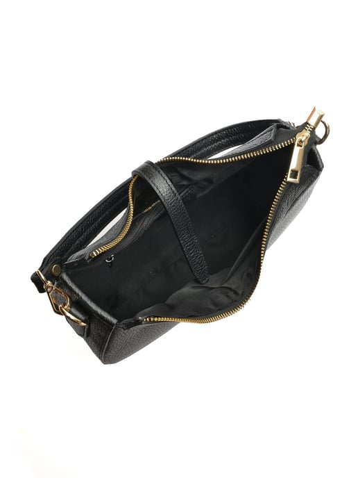 Roberta M Black Cowhide Leather Bag - Image 4