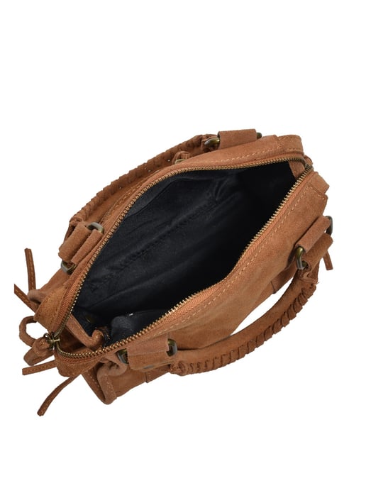 Luisa Vannini COGNAC Rundleer Tas - Image 4