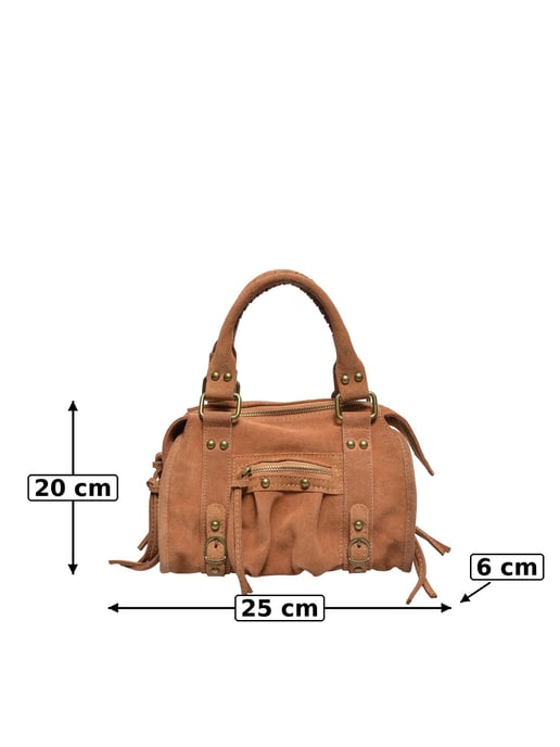 Luisa Vannini COGNAC Rundleer Tas - Image 5