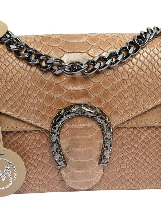 Roberta M Beige Rundleer Tas - Image 3