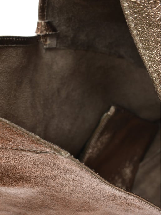 Isabella Rhea Bronze Cowhide Leather Tote Bag - Image 4