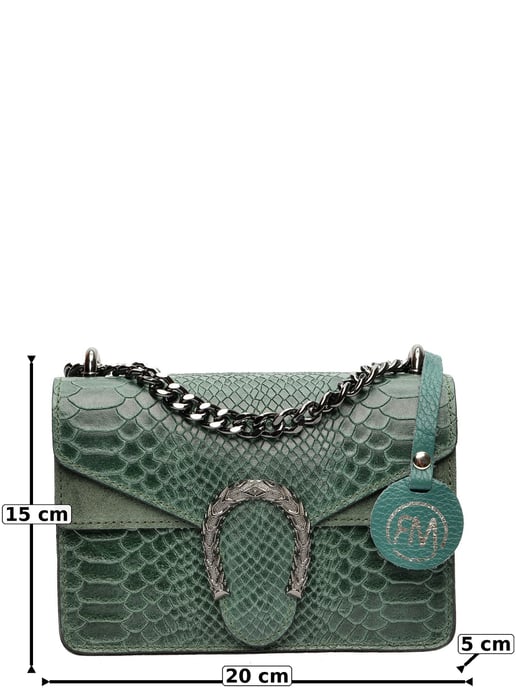 Roberta M Groen Rundleer Tas - Image 6