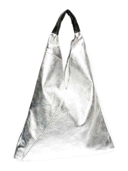Isabella Rhea Silver Cowhide Leather Bag - Image 2