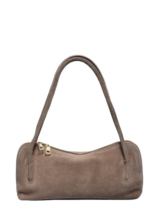 Luisa Vannini Beige Rundleer Tas - Image 1