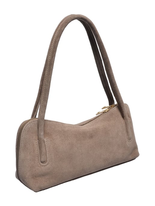 Luisa Vannini Beige Rundleer Tas - Image 2