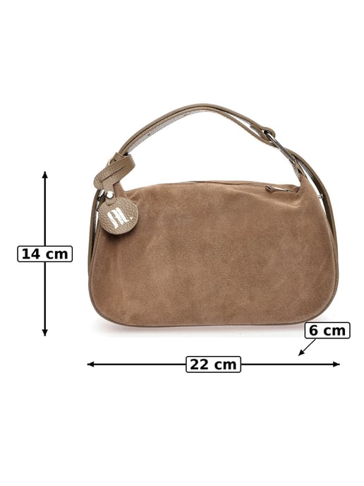 Anna Luchini Beige Rundleer Tas - Image 6