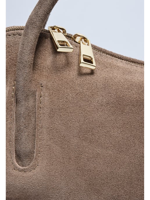 Luisa Vannini Beige Rundleer Tas - Image 3