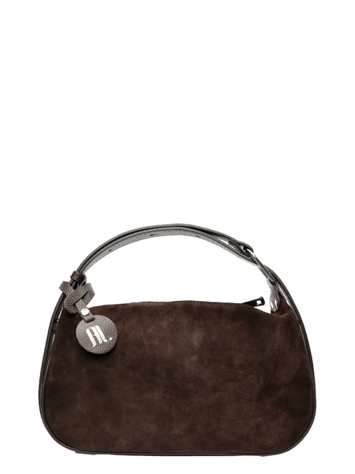 Anna Luchini Bordeauxrood Rundleer Tas - Image 1