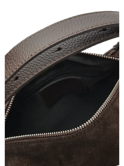 Anna Luchini Bordeauxrood Rundleer Tas - Image 4