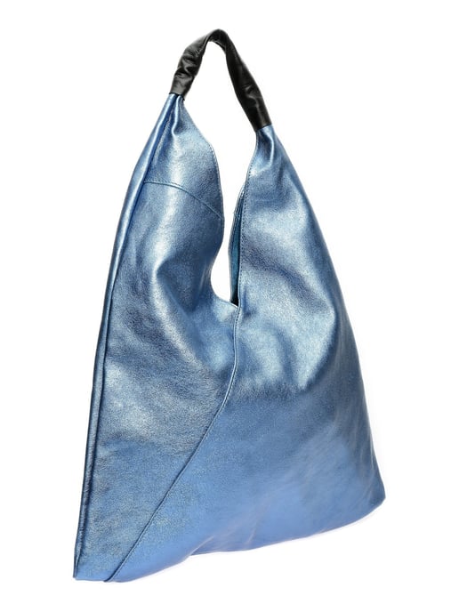Isabella Rhea Blue Cowhide Leather Bag - Image 2
