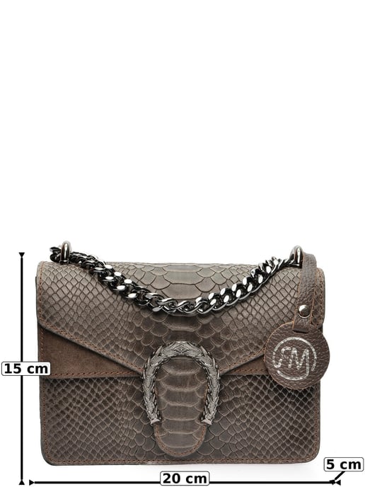 Roberta M Bordeauxrood Rundleer Tas - Image 6