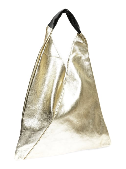 Isabella Rhea Gold Cowhide Leather Bag - Image 2
