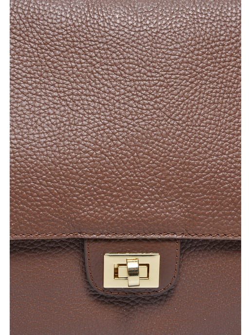 Luisa Vannini BROWN Rundleer Tas - Image 3