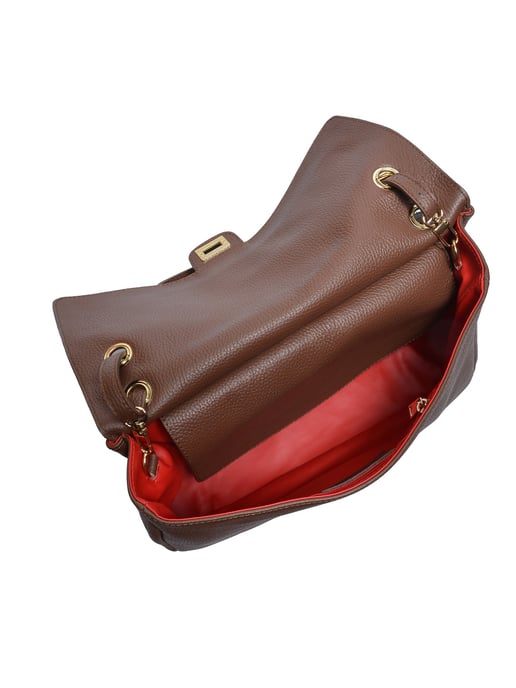 Luisa Vannini BROWN Rundleer Tas - Image 4