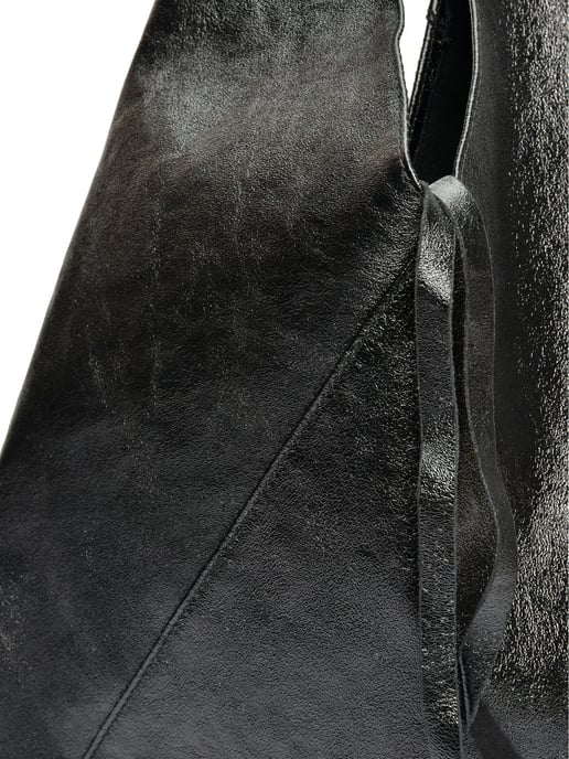 Isabella Rhea Black Cowhide Leather Bag - Image 3