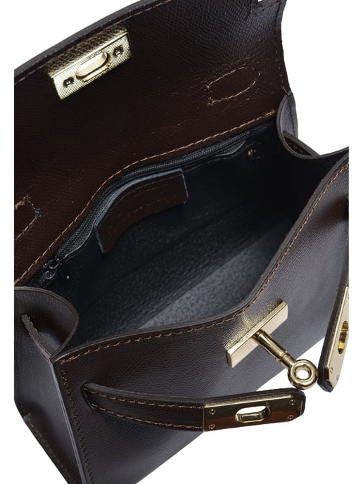 Isabella Rhea Two-Tone Cowhide Leather Bag - Image 4