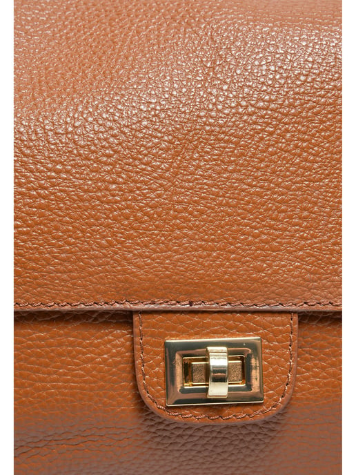 Luisa Vannini COGNAC Rundleer Tas - Image 3
