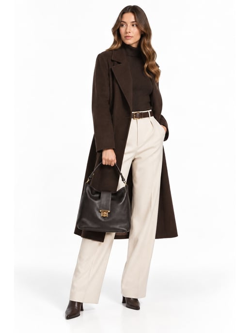 Roberta M Chestnut Brown Cowhide Leather Bag - Image 6