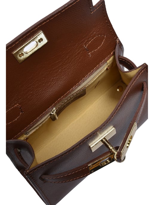Isabella Rhea BROWN cow leather bag - Image 4