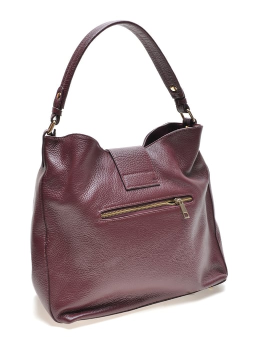 Roberta M Burgundy Cow Leather Bag - Image 2