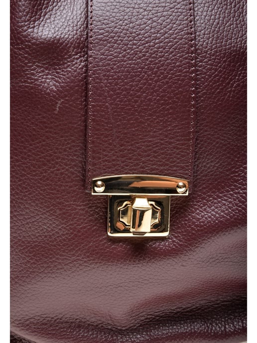 Roberta M Burgundy Cow Leather Bag - Image 3