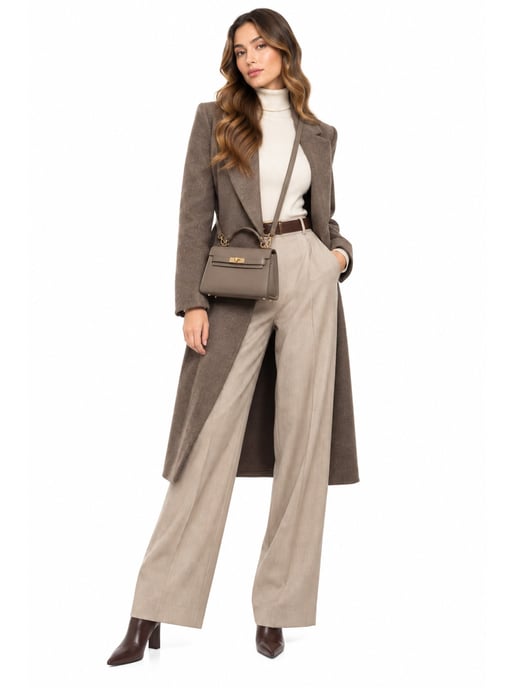 Isabella Rhea Beige Cowhide Leather Bag - Image 5