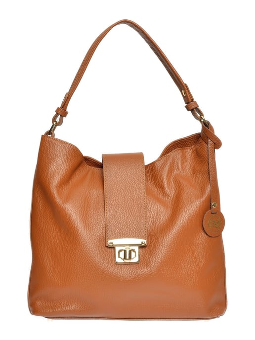 Roberta M Brown Cowhide Leather Bag - Image 1