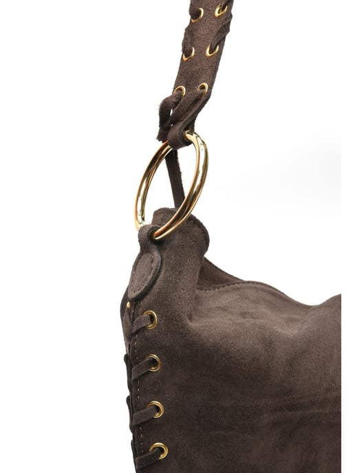 Anna Luchini Chestnut Brown Cowhide Leather Bag - Image 3