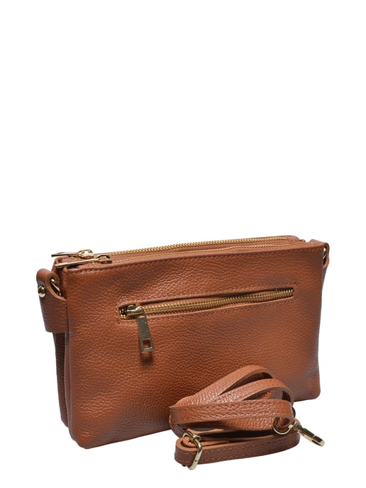 Luisa Vannini COGNAC Rundleer Tas - Image 2