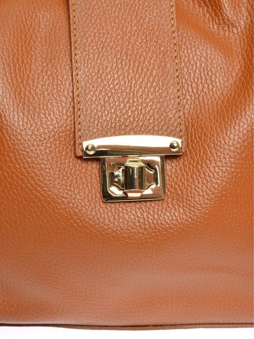 Roberta M Brown Cowhide Leather Bag - Image 3