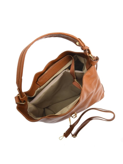 Roberta M Brown Cowhide Leather Bag - Image 4