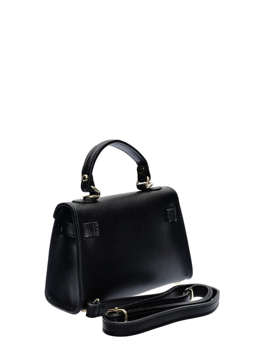 Isabella Rhea Black Cowhide Leather Bag - Image 2