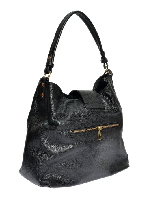 Roberta M Black Cowhide Leather Bag - Image 2