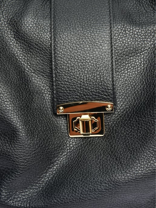 Roberta M Black Cowhide Leather Bag - Image 3