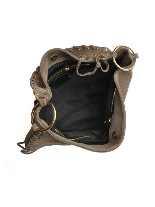Anna Luchini Beige Rundleer Tas - Image 4