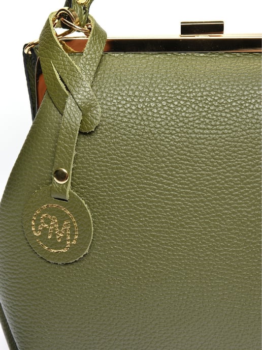 Roberta M Groen Rundleer Tas - Image 2