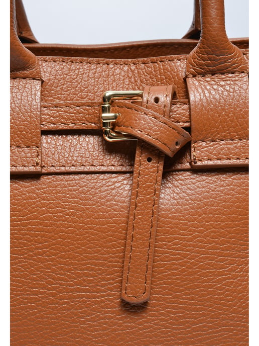 Luisa Vannini COGNAC Rundleer Tas - Image 3
