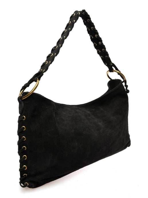 Anna Luchini Black Cowhide Leather Bag - Image 2