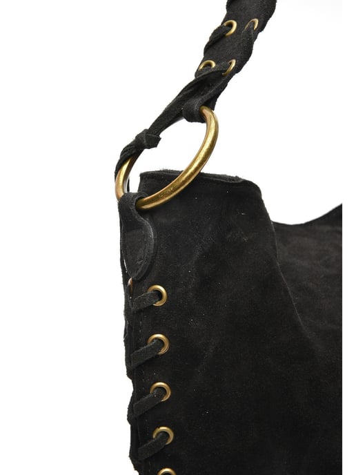 Anna Luchini Black Cowhide Leather Bag - Image 3