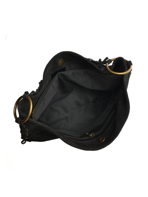 Anna Luchini Black Cowhide Leather Bag - Image 4