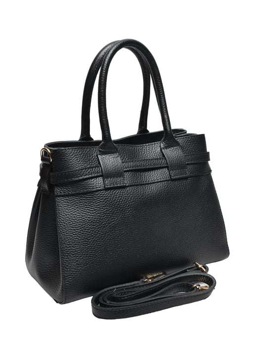 Luisa Vannini ZWART Rundleer Tas - Image 2