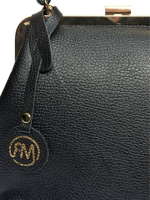 Roberta M Zwart Rundleer Tas - Image 3