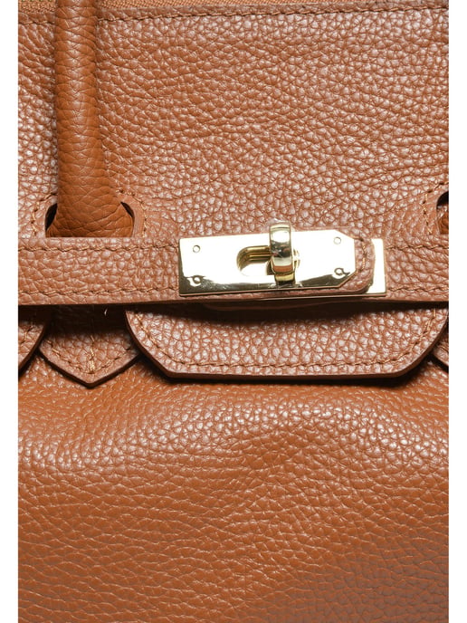 Luisa Vannini COGNAC Rundleer Tas - Image 3